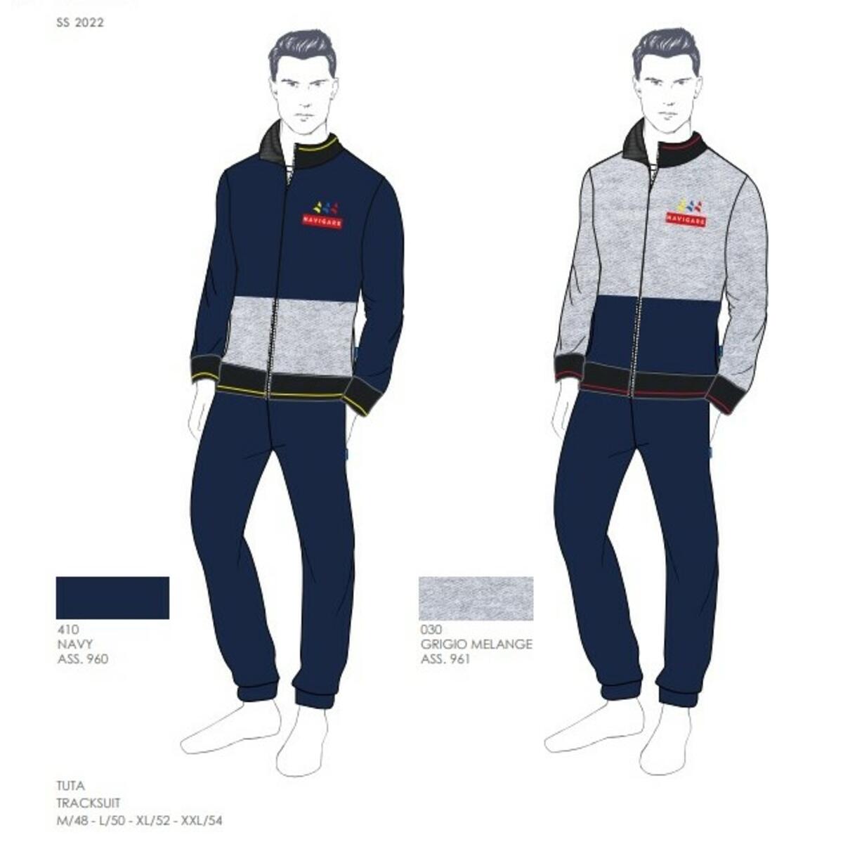 NAVIGARE TUTA UOMO FELPATA ZIP 28342 | Ingrosso Abbigliamento Parenti  Distribuzione