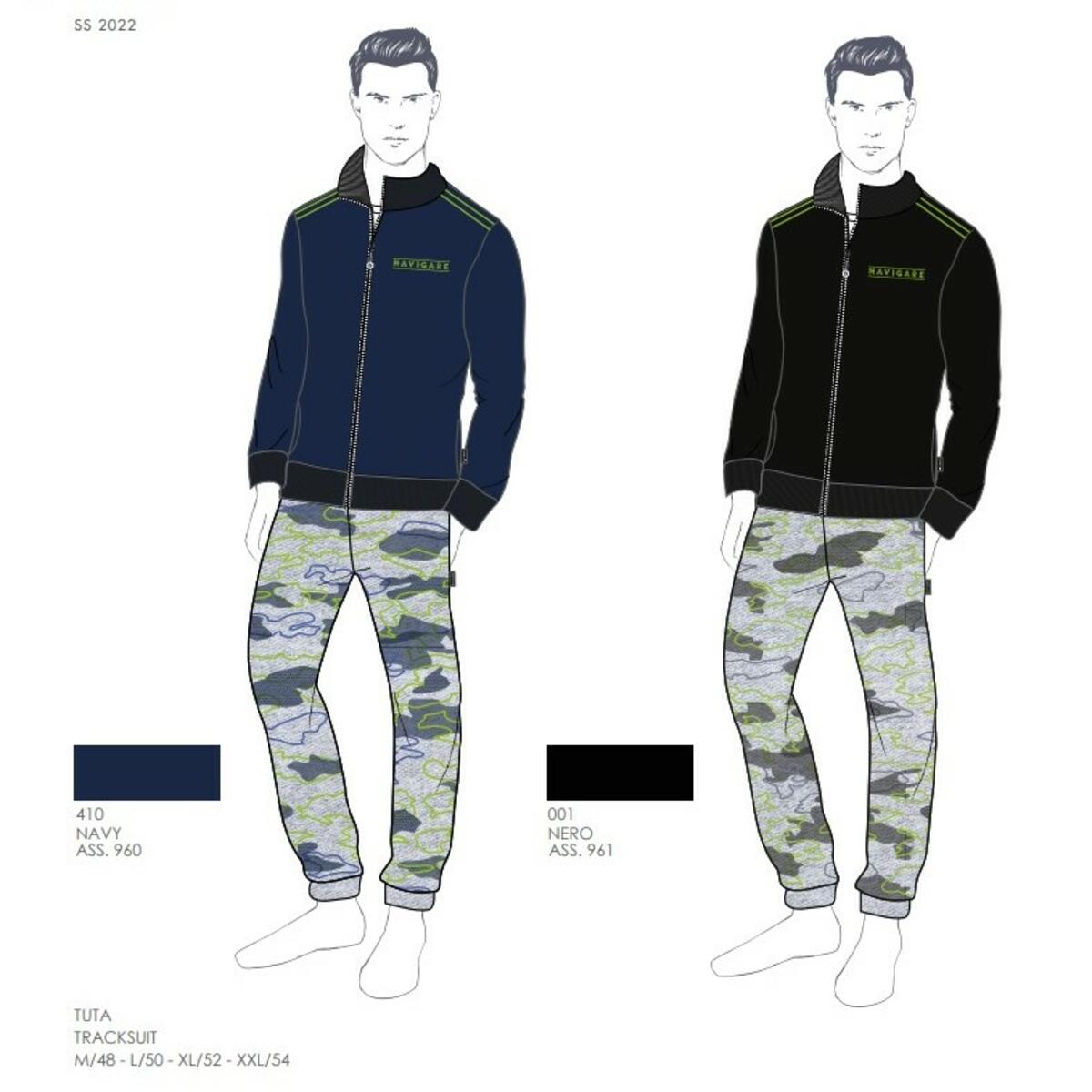 NAVIGARE TUTA UOMO FELPATA ZIP 28348 | Ingrosso Abbigliamento Parenti  Distribuzione
