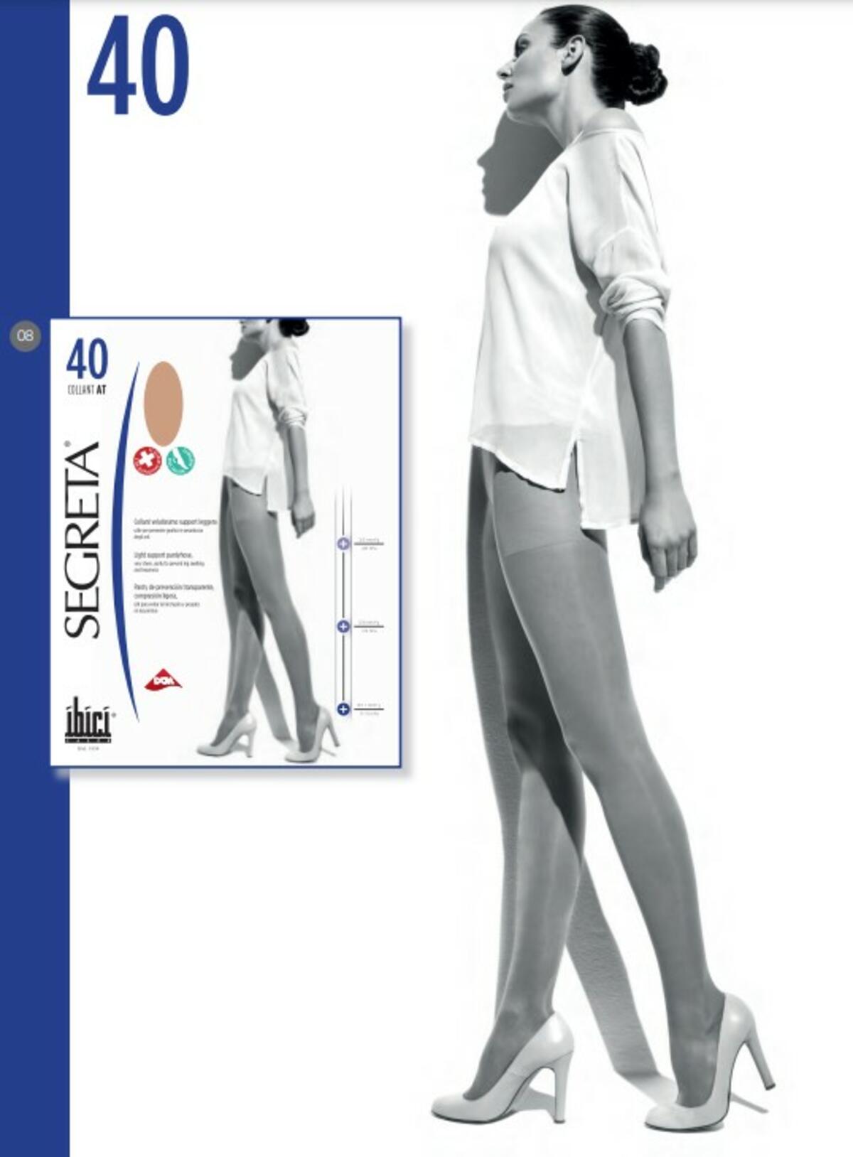 Ibici Segreta Collant Donna Riposante Tuttonudo Modello Speciale 70 denari - Merceria Beretta dal 1958
