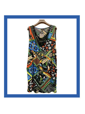 ART. 0179- abito donna s/l fantasia midi 0179 - Fratelli Parenti