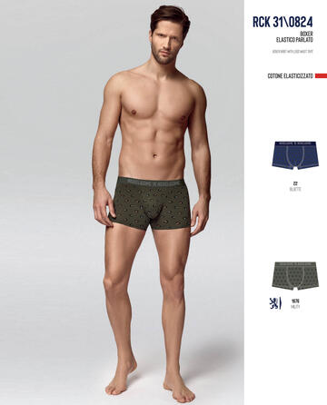 ART. BS0824- boxer uomo cotone elasticizzato bs0824 - Fratelli Parenti