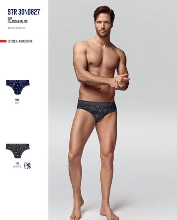 ART. BS0827- slip uomo cotone elasticizzato bs0827 - Fratelli Parenti