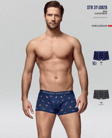 ART. BS0828- boxer uomo cotone elasticizzato bs0828 - Fratelli Parenti