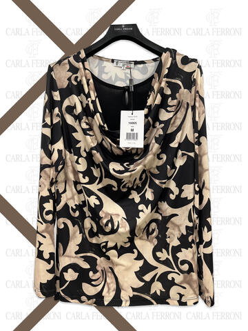 ART. 10065- casacca donna m/l fantasia 10065 - Fratelli Parenti