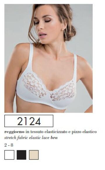 SPIM2124- 2124 reggiseno donna pizzo elastico - Fratelli Parenti