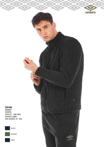 ART. 30148- giacca uomo m/l full zip sherpa 30148 - Fratelli Parenti