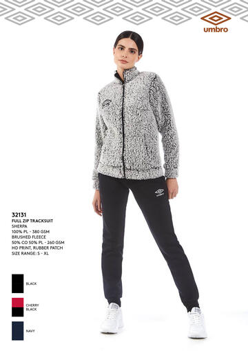 ART. 32131- tuta donna m/l full zip sherpa 32131 - Fratelli Parenti