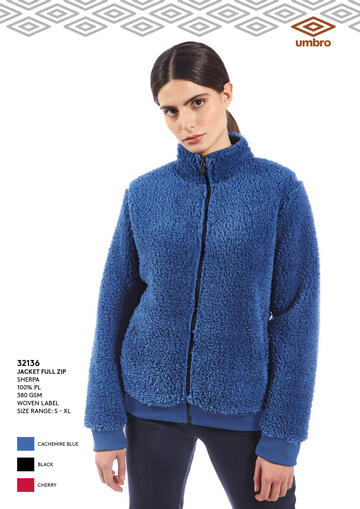 ART. 32136- giacca donna m/l full zip sherpa 32136 - Fratelli Parenti