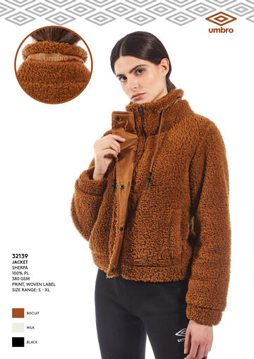ART. 32139- giacca donna m/l full zip sherpa 32139 - Fratelli Parenti