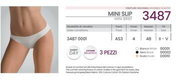 ZANN3487- 3487 mini slip cotone bielastico - Fratelli Parenti