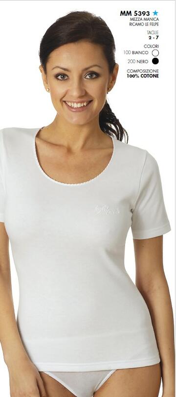 SELI5393- maglia donna m/m cinterlock 5393 - Fratelli Parenti