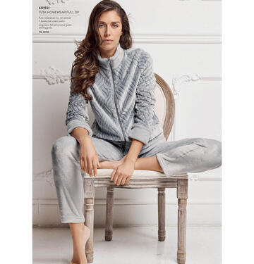 ART. 601551- tuta donna m/l full zip coral 601551 - Fratelli Parenti