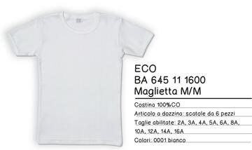 LP  645 6M-5A- 645 t-shirt bimbo m/m cotone ba 6m-5anni - Fratelli Parenti