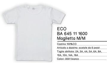 LP  645 6A-12- 645 t.shirt bimbo m/m cotone ba 6/12 anni - Fratelli Parenti