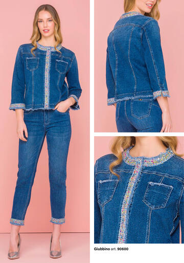 ART. 90600- giubbino jeans donna 90600 - Fratelli Parenti