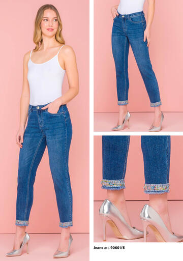 ART. 90601/5- pantalone jeans donna 90601/5 - Fratelli Parenti