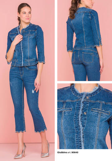 ART. 90640- giubbino jeans donna 90640 - Fratelli Parenti