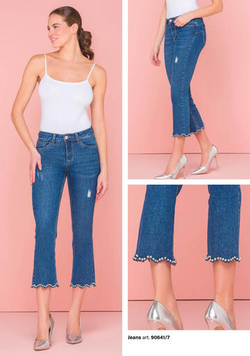 ART. 90641/7- pantalone jeans trombetta donna 90641/7 - Fratelli Parenti