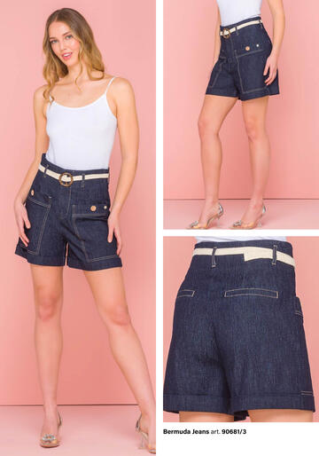ART. 90681/3- bermuda jeans donna 90681/3 - Fratelli Parenti