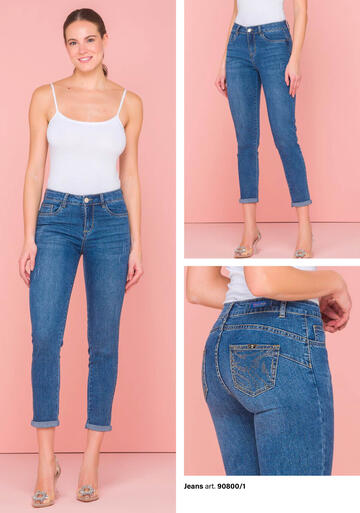 ART. 90800/1- pantalone jeans sw donna 90800/1 - Fratelli Parenti