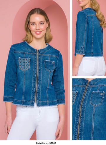 ART. 90802- giubbino jeans donna 90802 - Fratelli Parenti