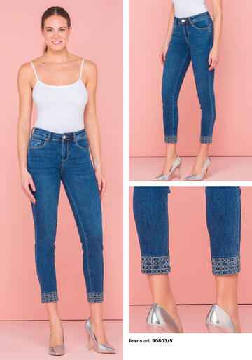ART. 90803/5- pantalone jeans donna 90803/5 - Fratelli Parenti