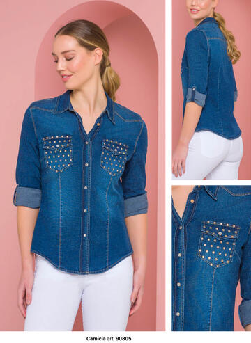 ART. 90805- camicia jeans donna 90805 - Fratelli Parenti
