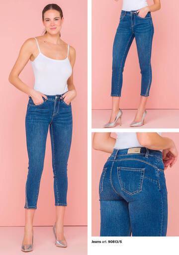 ART. 90813/5- pantalone jeans donna 90813/5 - Fratelli Parenti