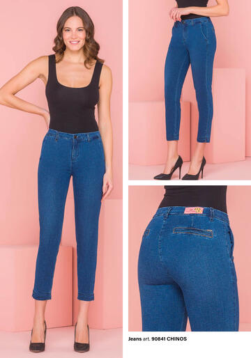 ART. 90841- pantalone jeans chinos donna 90841 - Fratelli Parenti