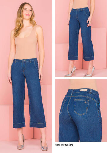 ART. 90852/6- pantalone jeans cropped donna 90852/6 - Fratelli Parenti