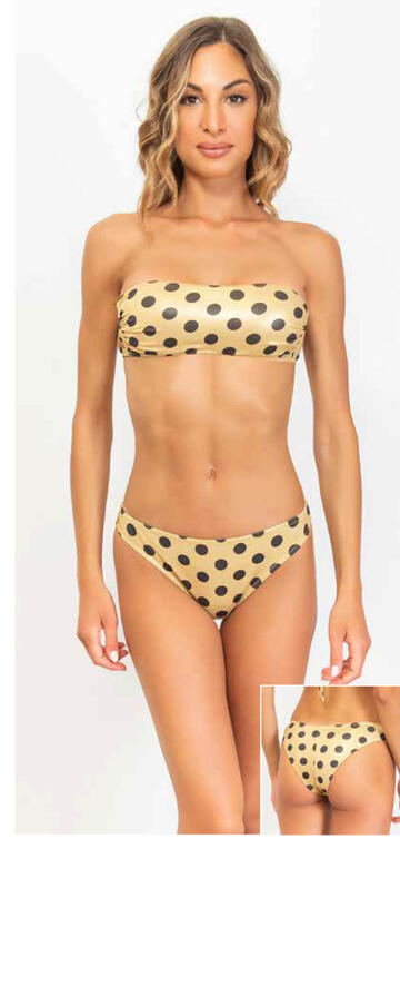 ART. C085- bikini coordinato donna a fascia fantasia c085 - Fratelli Parenti