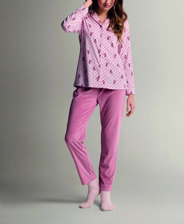 LORMCLTMR4429- clt mr4429 pigiama donna ap. microcoral - Fratelli Parenti