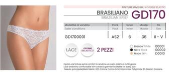 ART. GD170- brasiliano donna pizzo gd170 - Fratelli Parenti