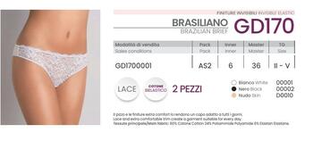 ZANNGD170- gd170 brasiliano donna pizzo - Fratelli Parenti