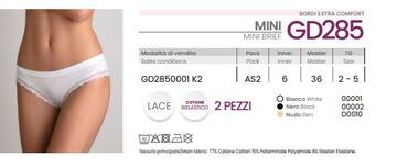 ZANNGD285- mini slip donna cotone bielastico gd 285 - Fratelli Parenti