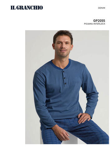 ART. GP2055- pigiama uomo m/l cotone interlock gp2055 - Fratelli Parenti