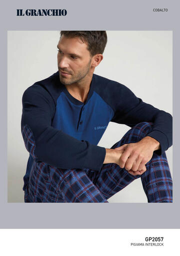 ART. GP2057- pigiama uomo m/l cotone interlock gp2057 - Fratelli Parenti