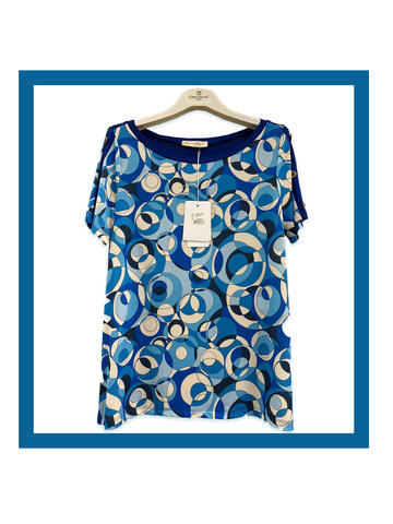 ART. MA131647- maglia donna a fantasia ma131647 - Fratelli Parenti