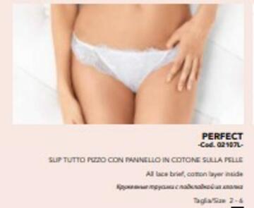 LORMPERFECT S- perfect slip donna pizzo cotone - Fratelli Parenti