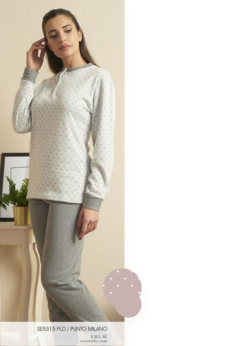 ART. SE5315 PLD- pigiama donna m/l punto milano se5315 pld - Fratelli Parenti