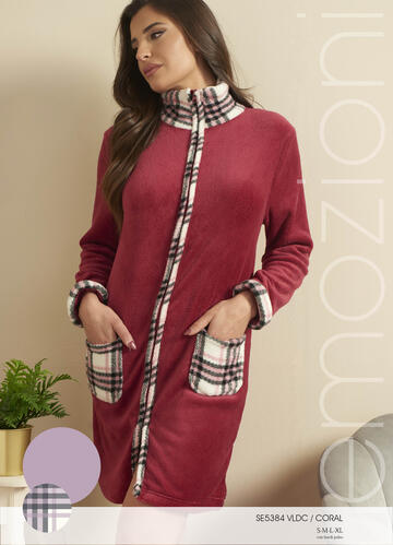 ART. SE5384 VLDC- vestaglia donna m/l coral fleece se5384 vldc - Fratelli Parenti
