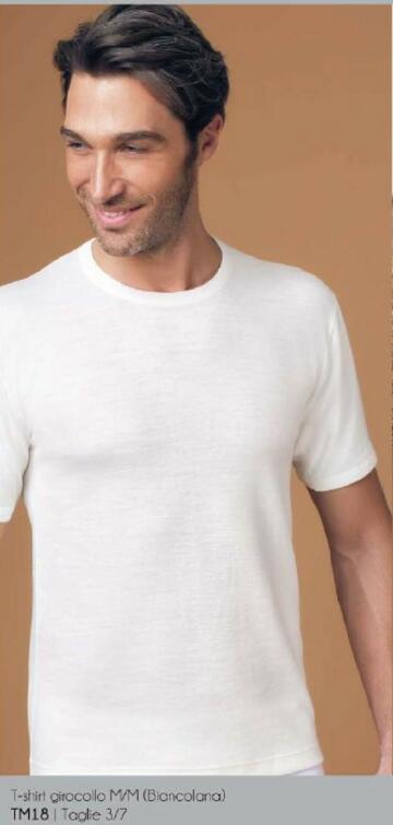 ART. TM18- maglia uomo m/m lana e cotone tm18 - Fratelli Parenti