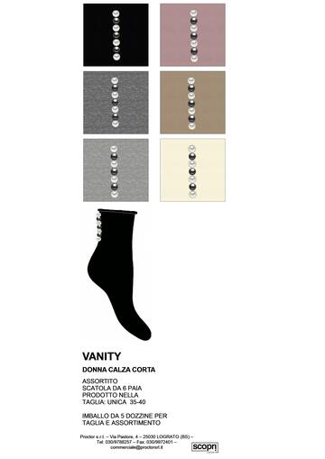 ART. VANITY- calzino donna corto caldo cotone vanity - Fratelli Parenti