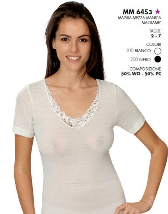 - MAGLIA DONNA M/M MISTO LANA 6453