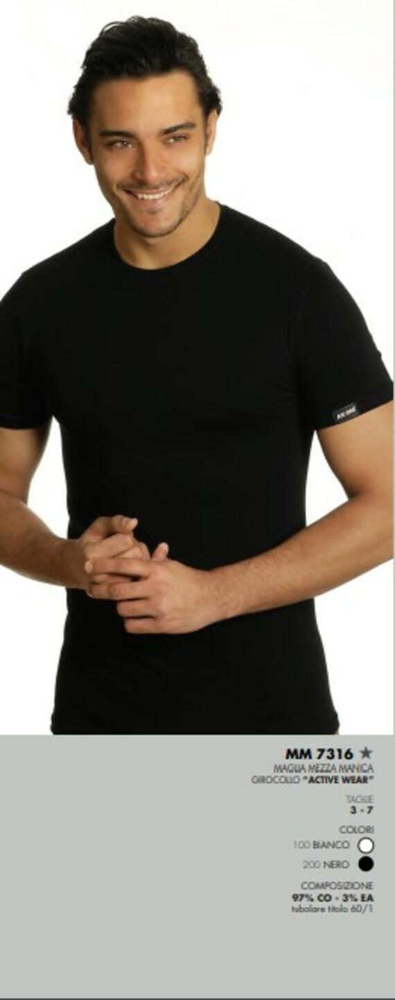 - 7316 MAGLIA INTIMA UOMO M/M COTONE