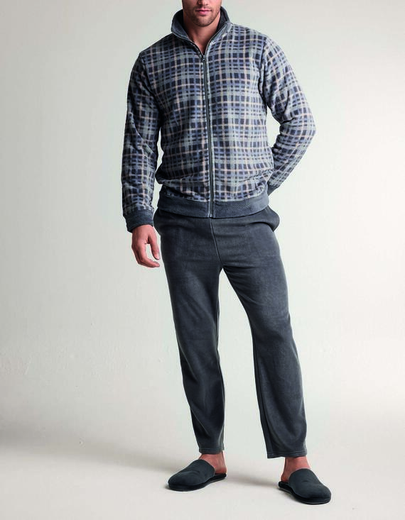 - CCK MR4645 PIGIAMA UOMO FULL ZIP CORAL