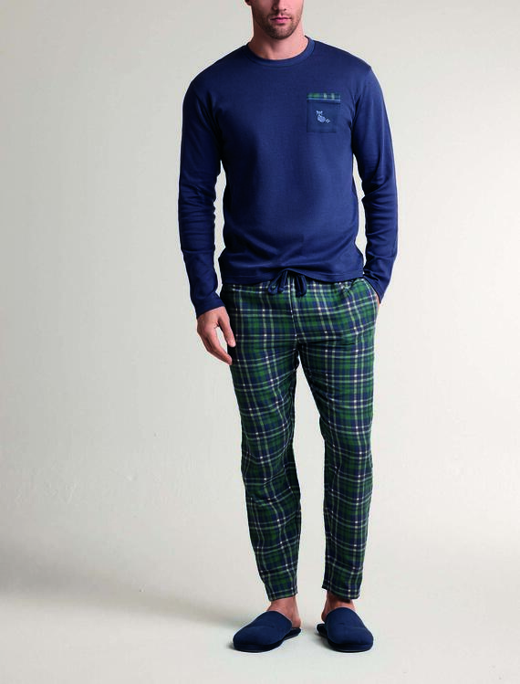 - CCK MR4689 PIGIAMA UOMO PANT.FLANELLA