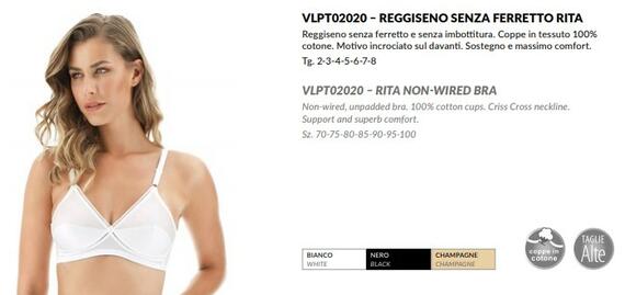 - RITA REGGISENO DONNA CLASSICA COTONE