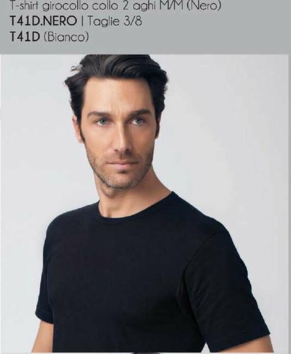 - T41D T.SHIRT UOMO GIROCOLLO COTONE