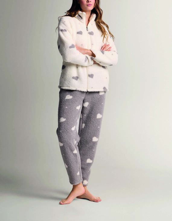 - Y&M MR4574 PIGIAMA DONNA FULL ZIP SUPERSOFT